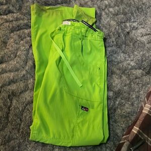 Green scrub pants